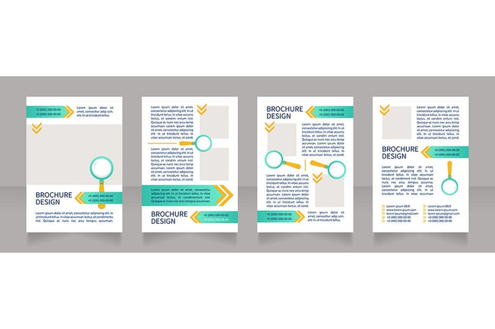 Job interview brochure template bundle