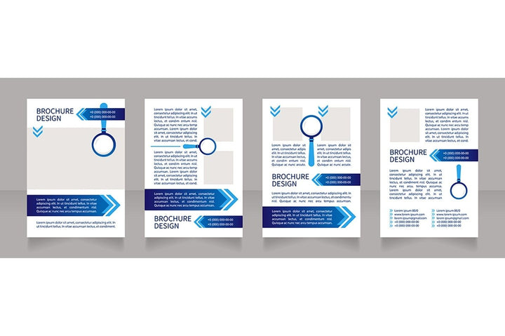 Job interview brochure template bundle