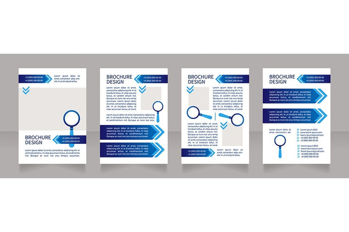 Job interview brochure template bundle