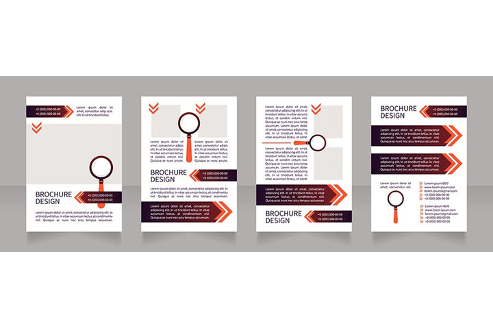 Job interview brochure template bundle