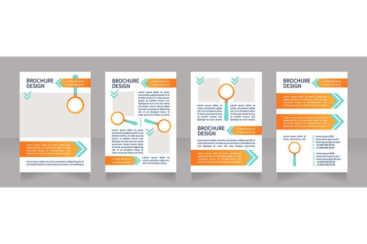 Job interview brochure template bundle