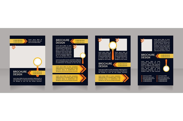 Job interview brochure template bundle