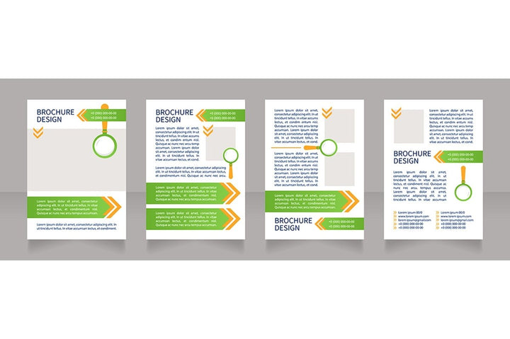 Job interview brochure template bundle