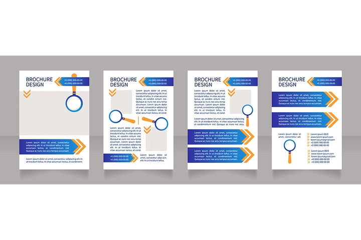 Job interview brochure template bundle