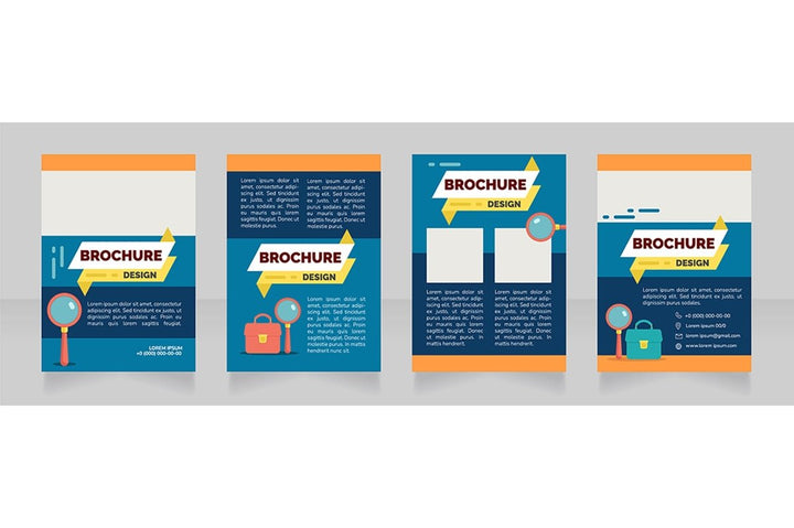 Job searching brochure design bundle