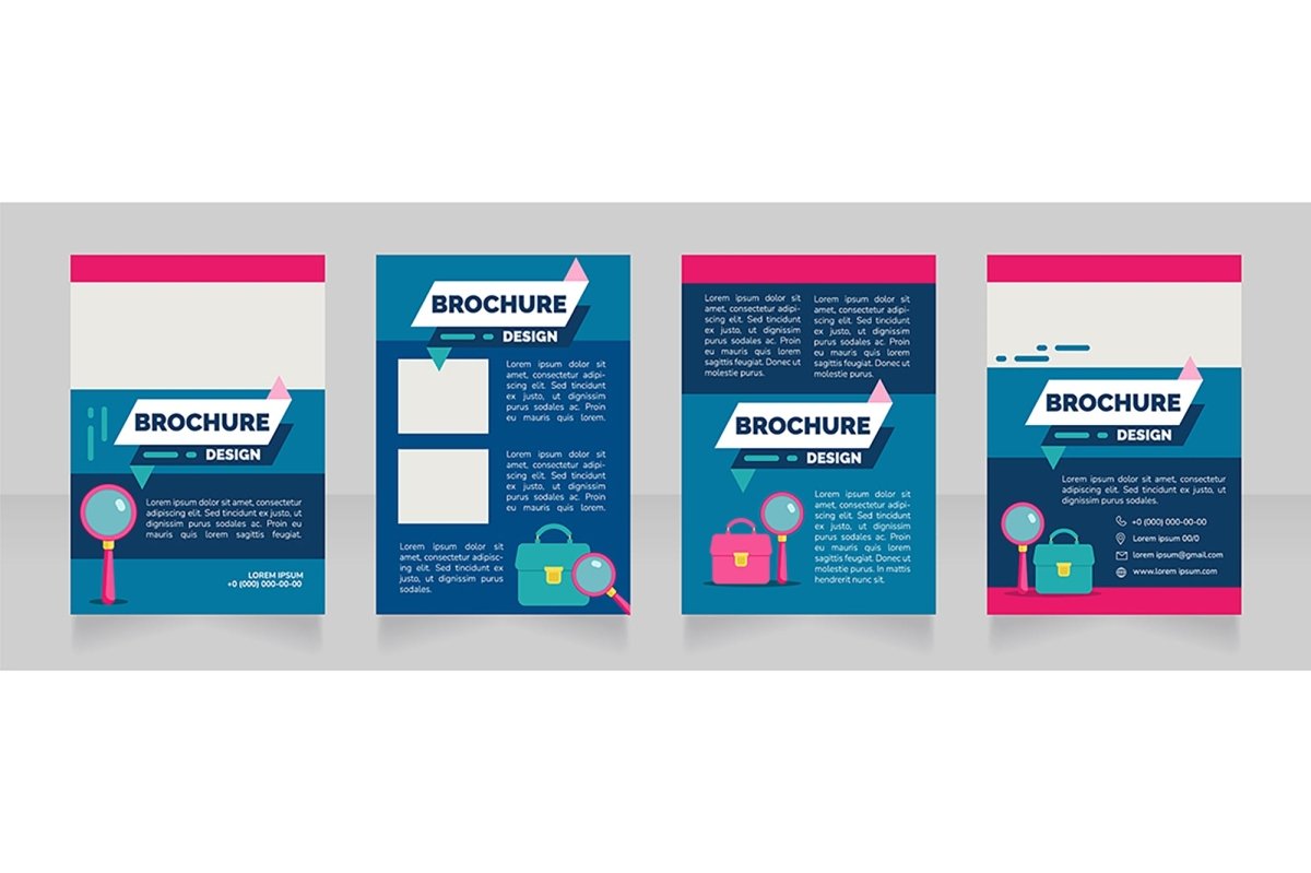 Job searching brochure design bundle
