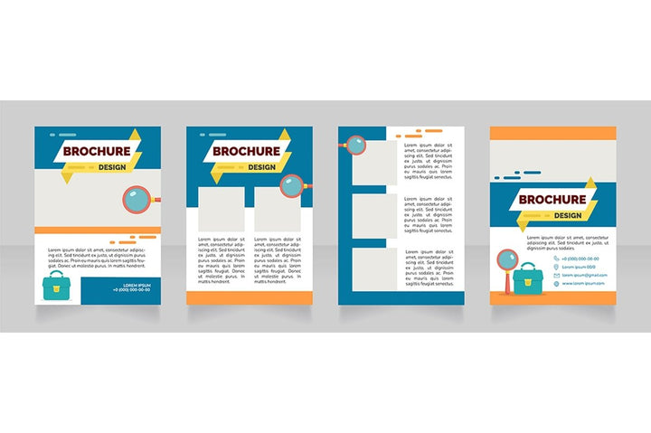 Job searching brochure design bundle