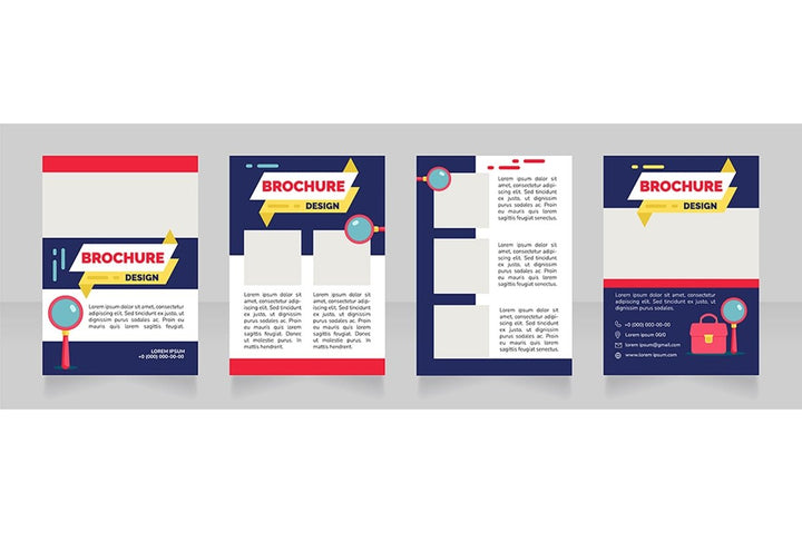Job searching brochure design bundle
