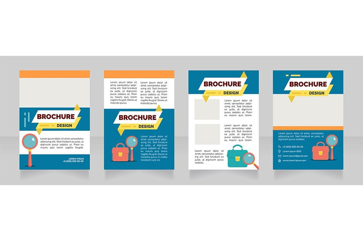 Job searching brochure design bundle