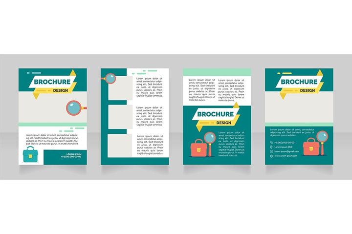 Job searching brochure design bundle