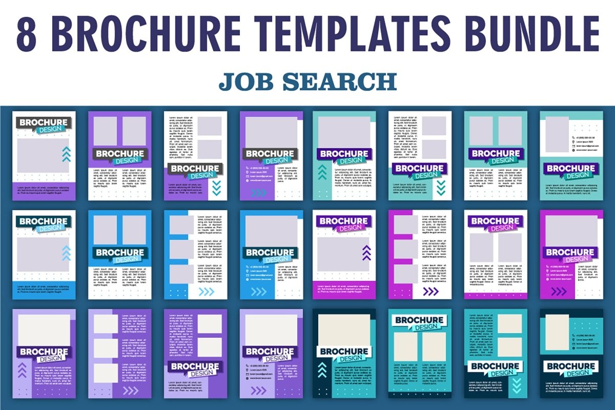 Job vacancies brochure design bundle