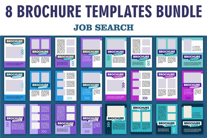 Job vacancies brochure design bundle