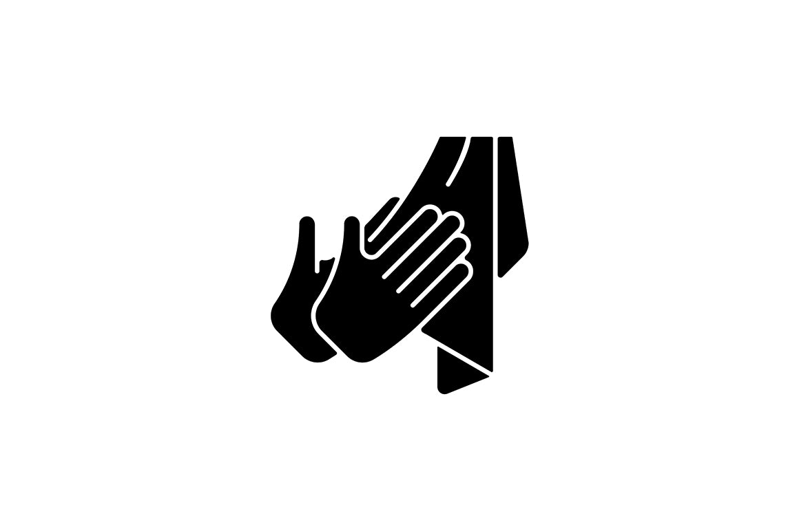 Keeping hands clean black glyph icons set on white space