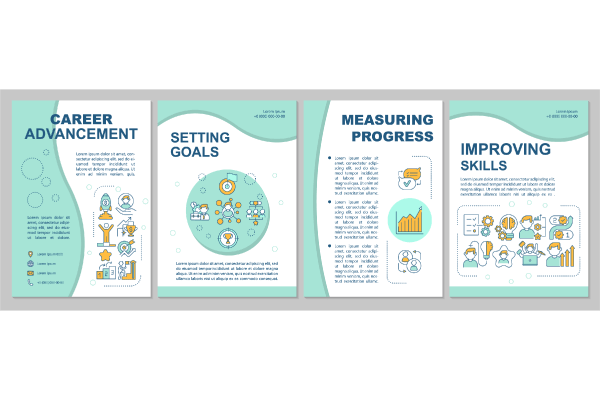 Lader skills brochure templates bundle