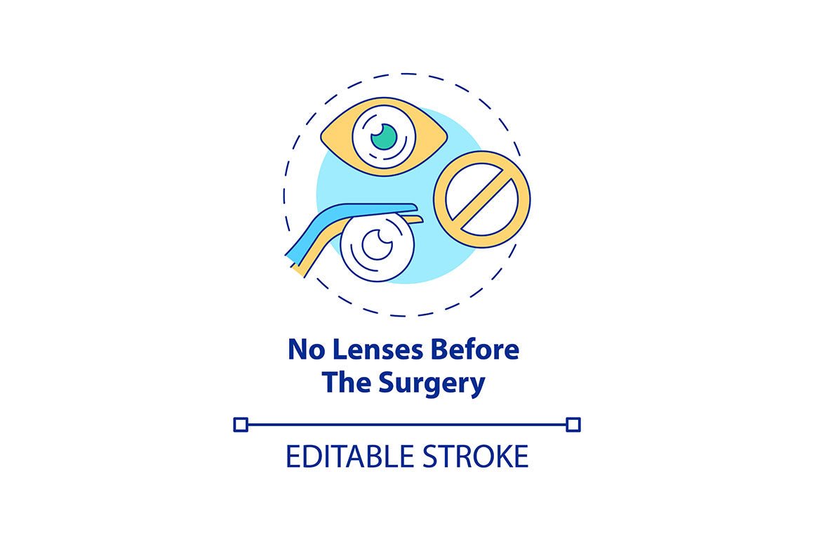 Lasik Eye Surgery Concepts Icons Bundle
