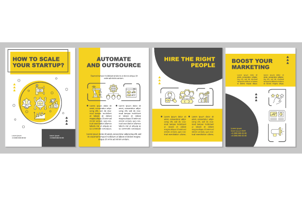 Launching Startup Brochures Bundle