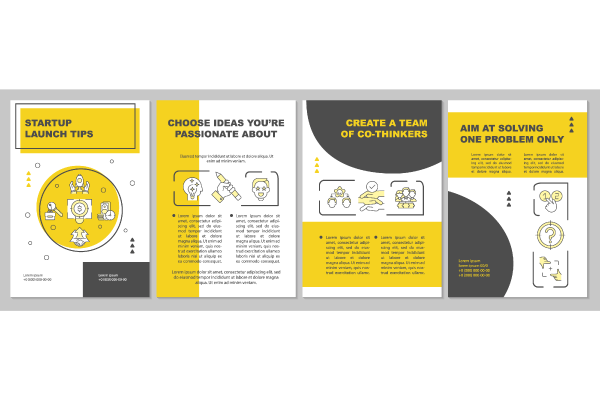 Launching Startup Brochures Bundle