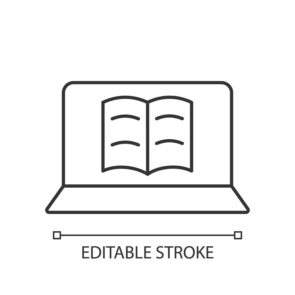 Learning modern professions linear icons set