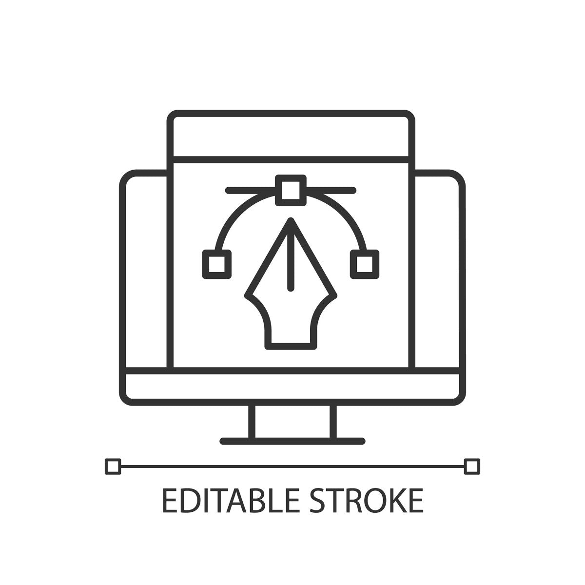Learning modern professions linear icons set