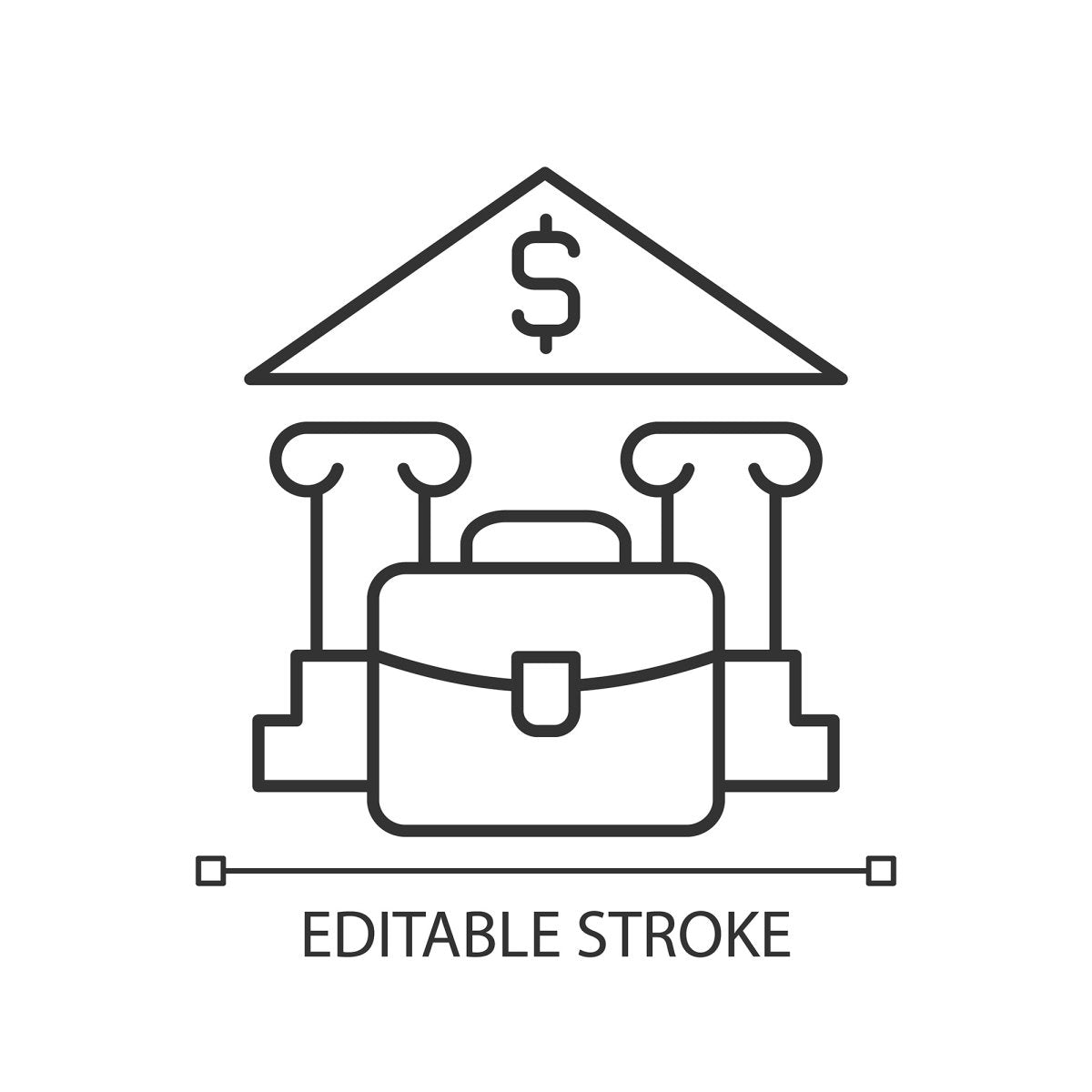Learning modern professions linear icons set