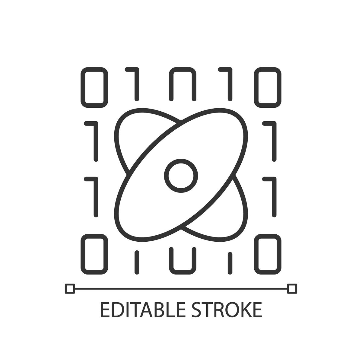 Learning modern professions linear icons set