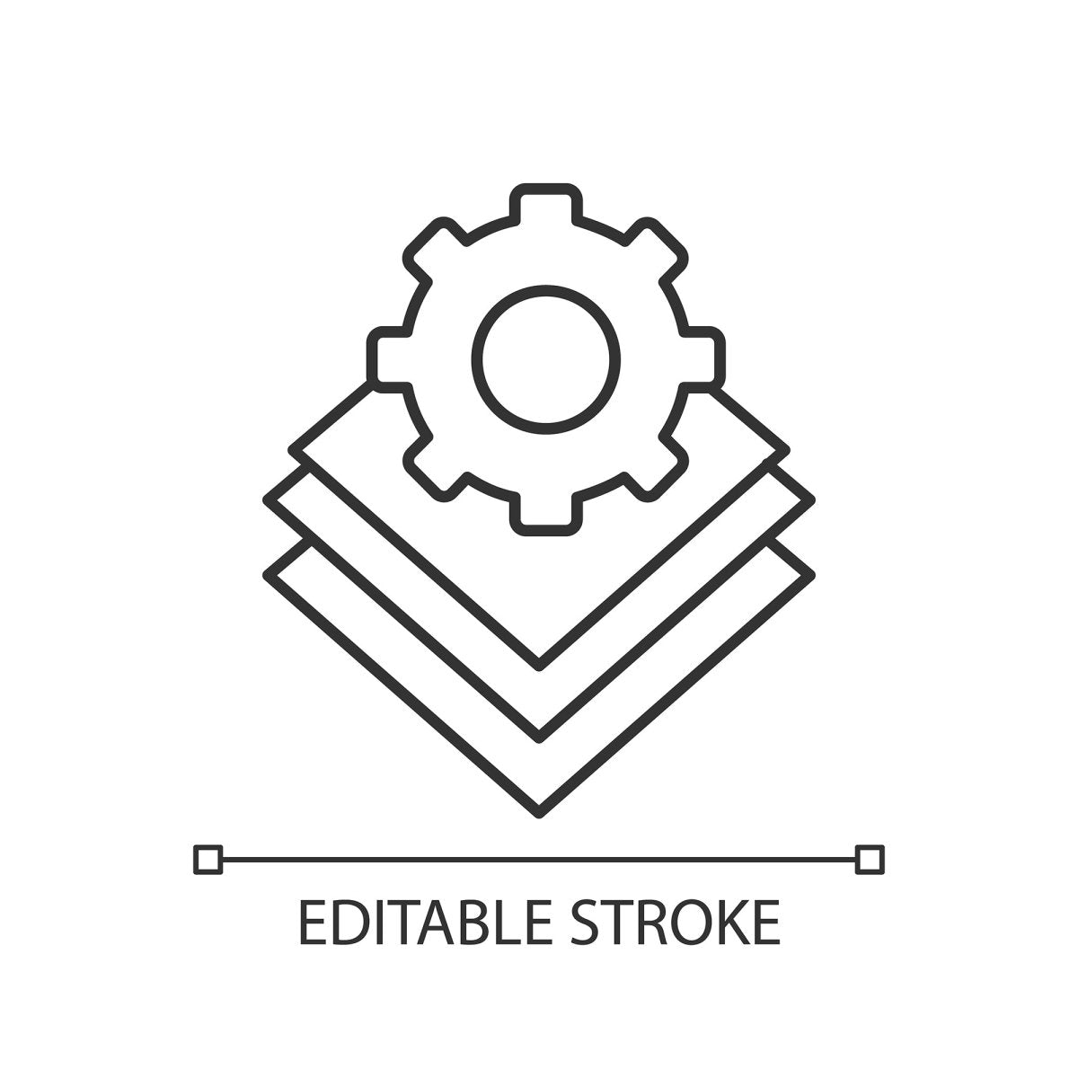 Learning modern professions linear icons set