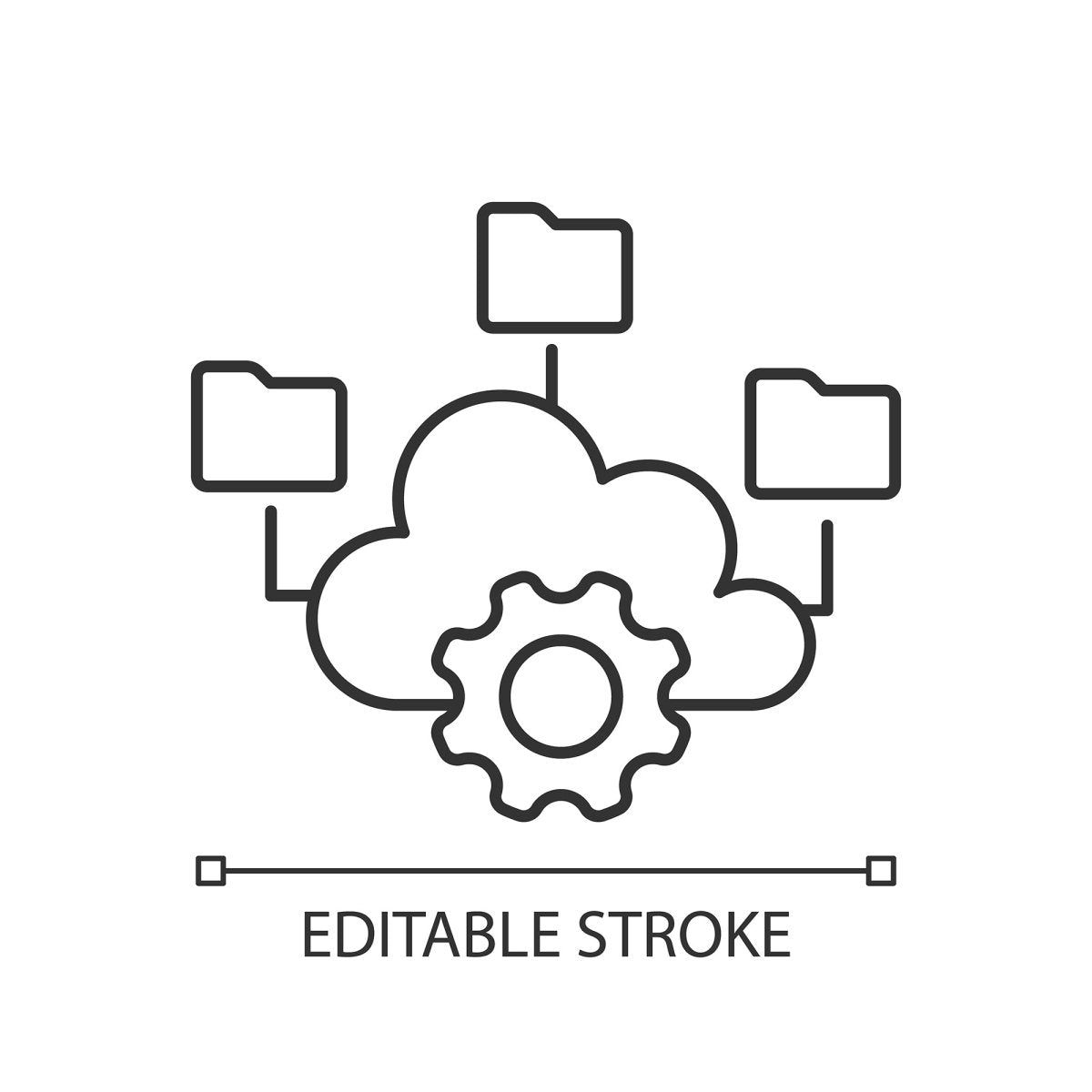 Learning modern professions linear icons set