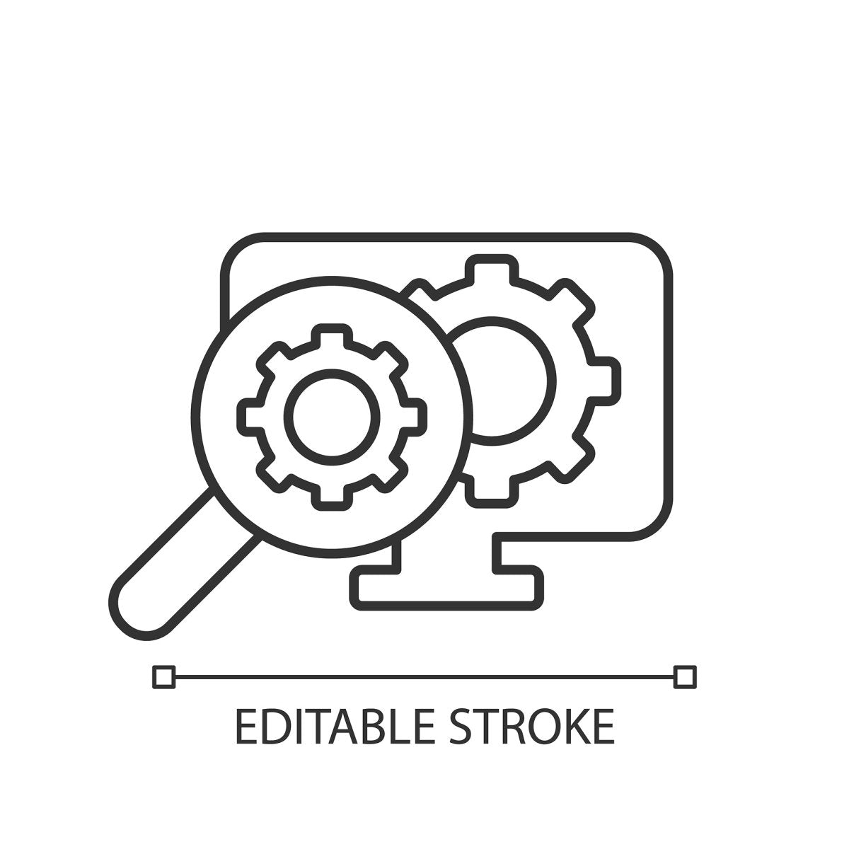 Learning modern professions linear icons set