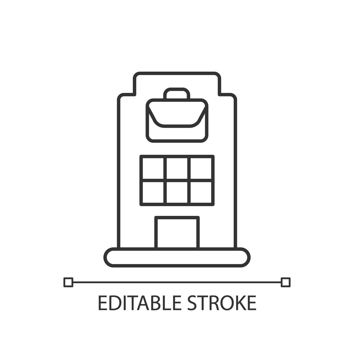 Learning modern professions linear icons set