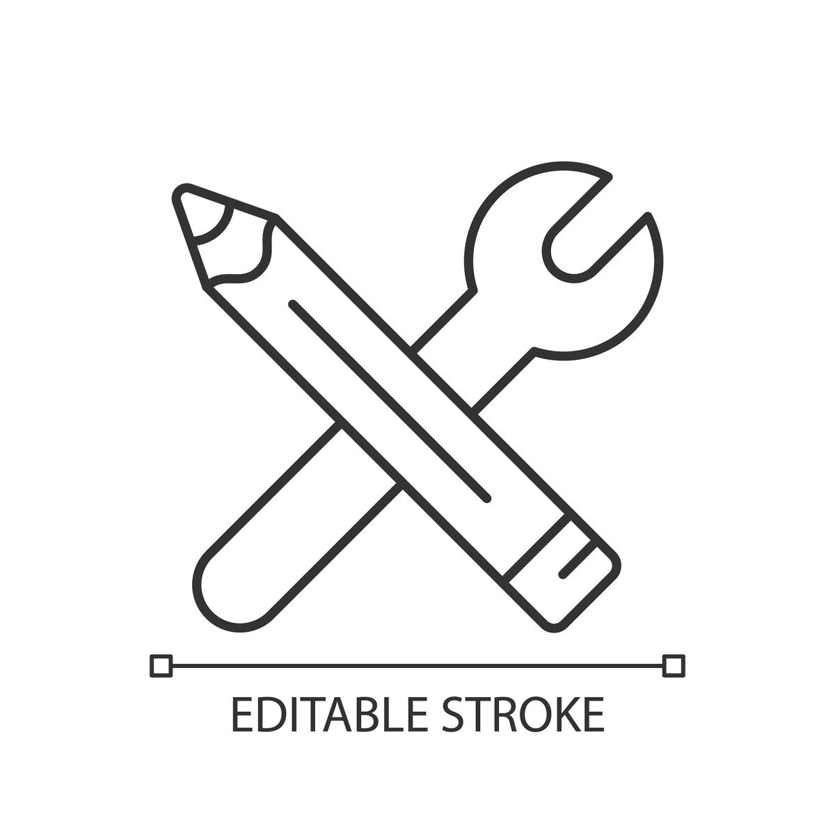 Learning modern professions linear icons set