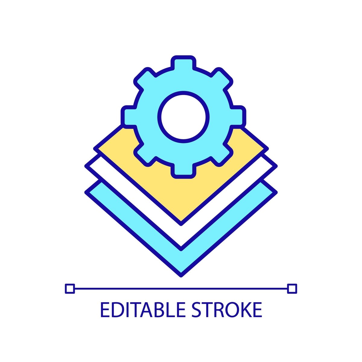 Learning modern professions RGB color icons set