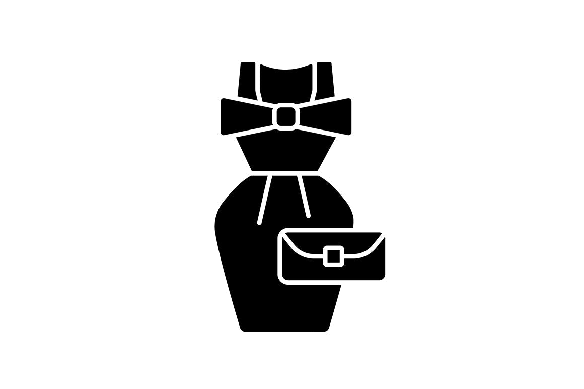 Lifestyle trends black glyph icons set on white space