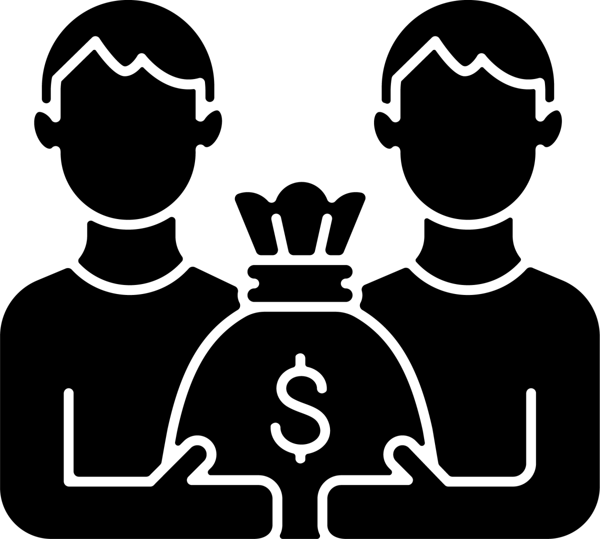 Lottery types black glyph icons set on white space