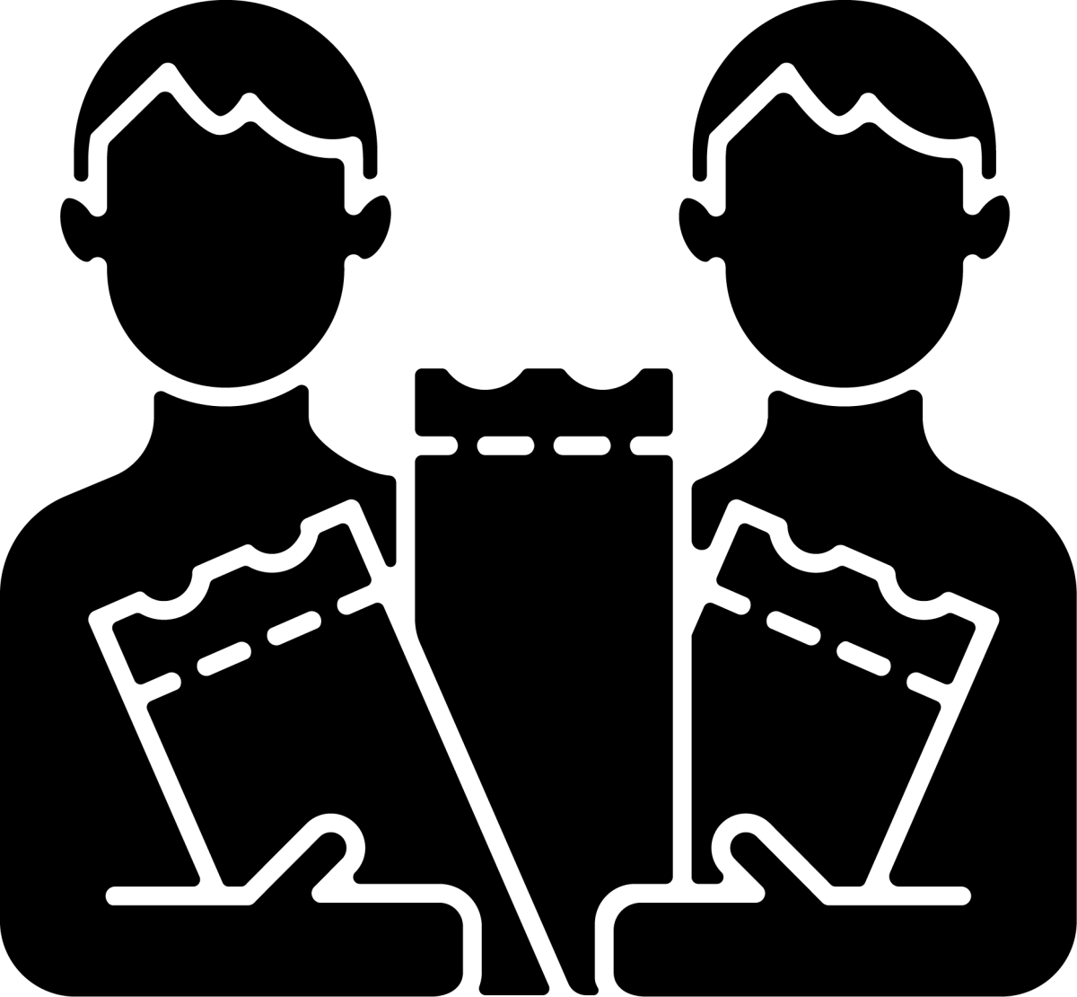 Lottery types black glyph icons set on white space