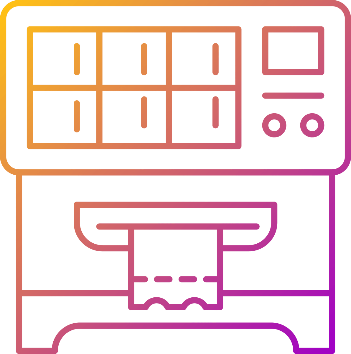Lottery types gradient linear vector icons set