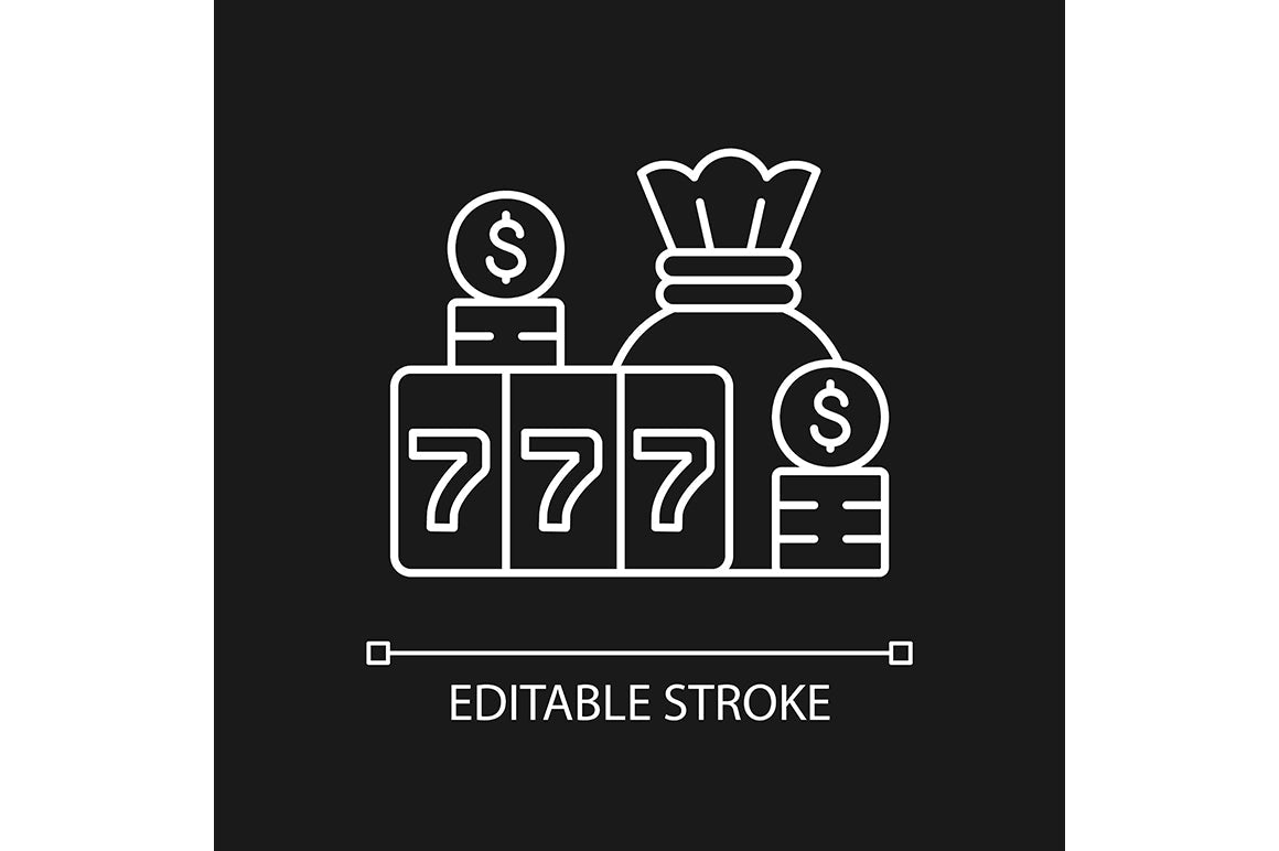 Lottery types linear icons set for dark and light mode