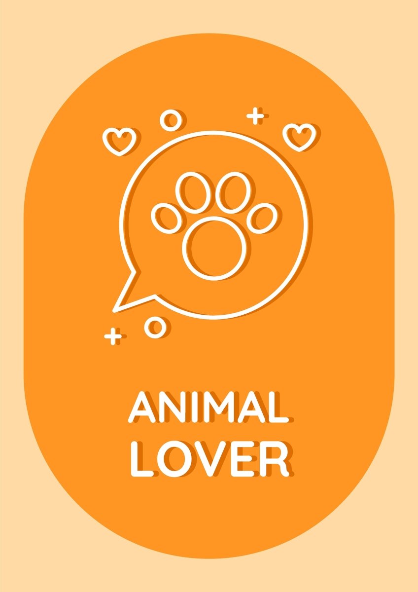 Love your pet day celebration postcard with linear glyph icon set