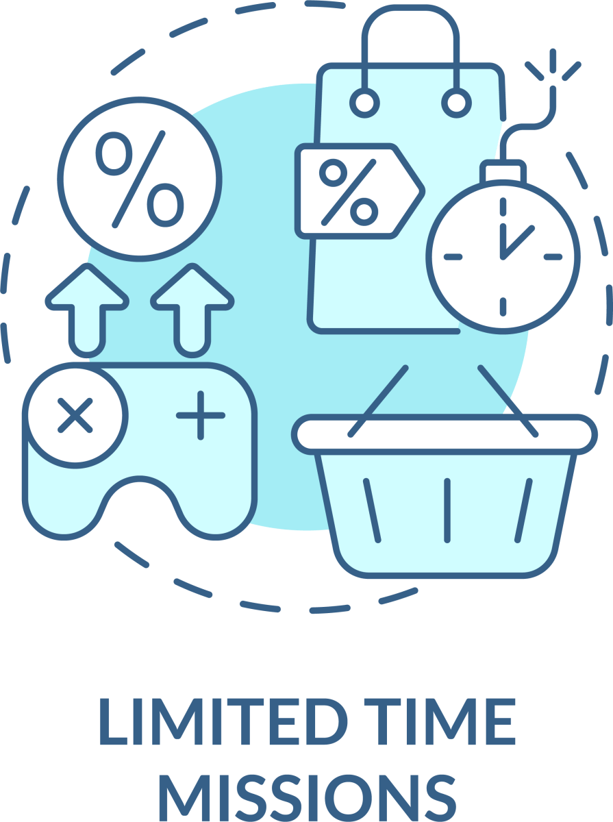 Loyalty Program Blue Icons Bundle