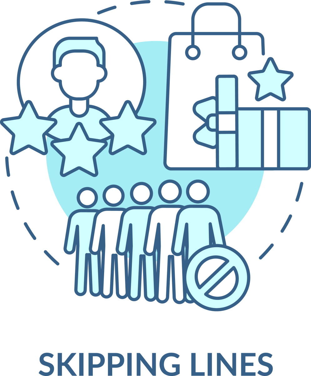 Loyalty Program Blue Icons Bundle