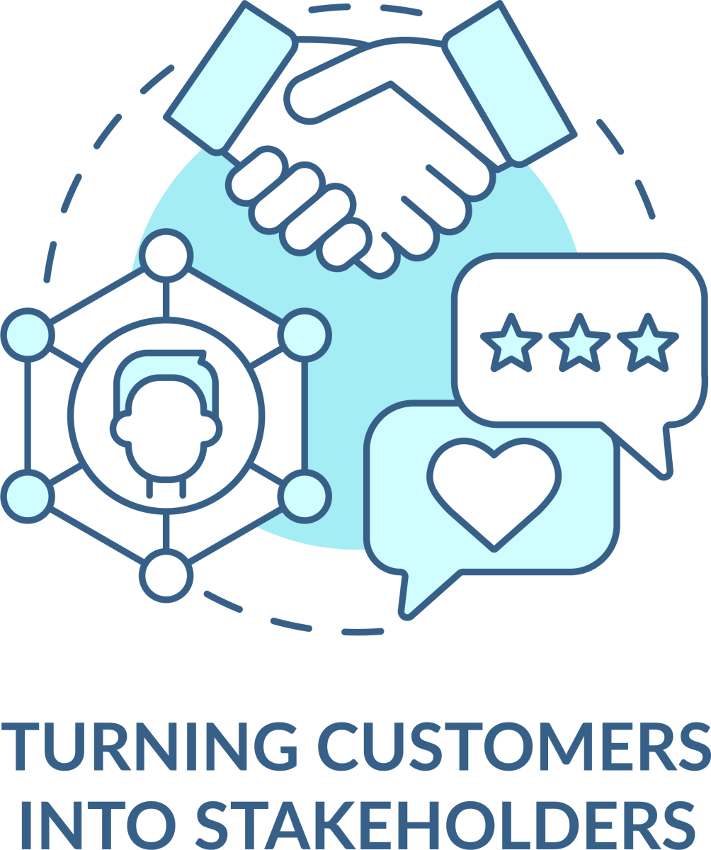 Loyalty Program Blue Icons Bundle