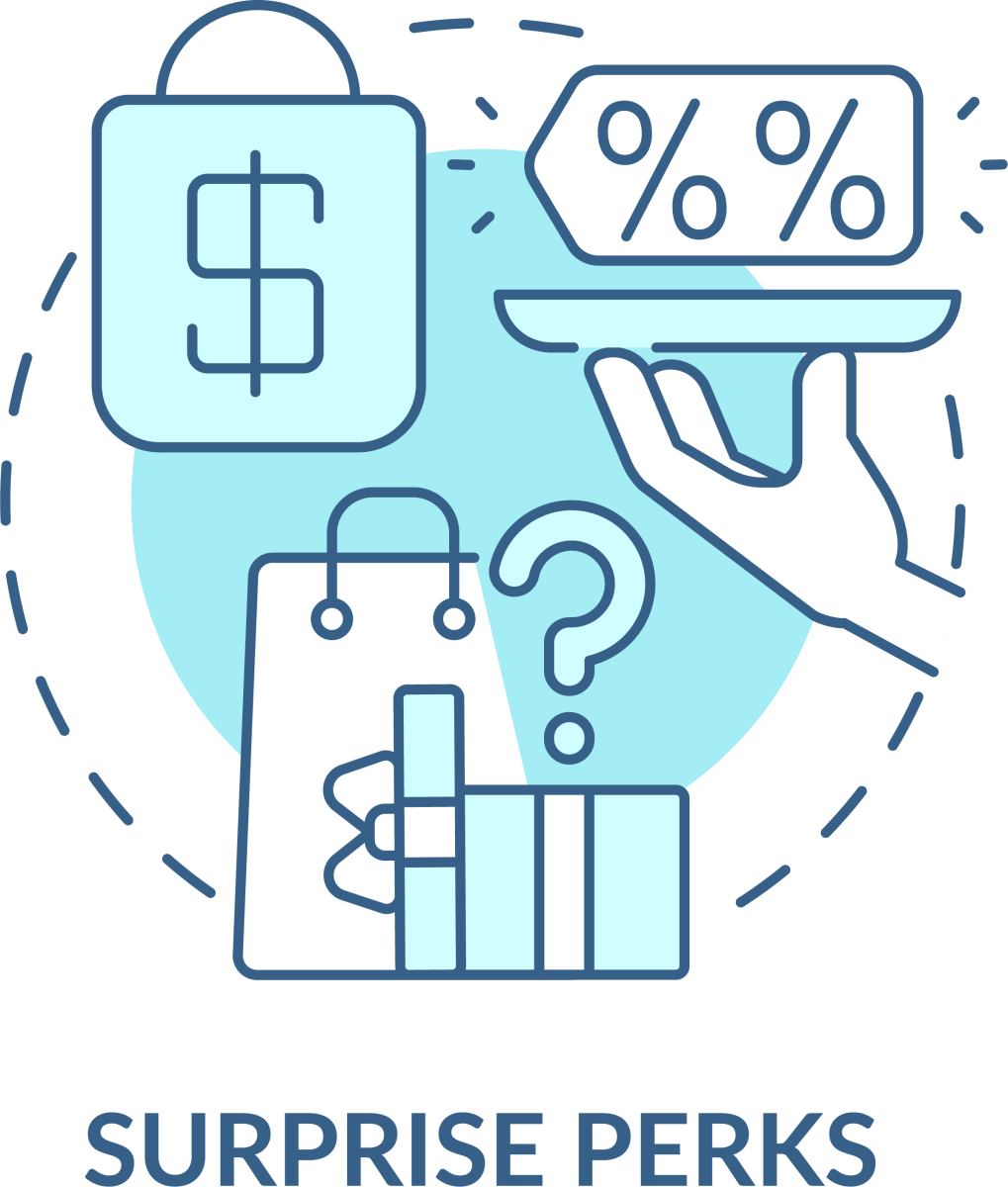 Loyalty Program Blue Icons Bundle