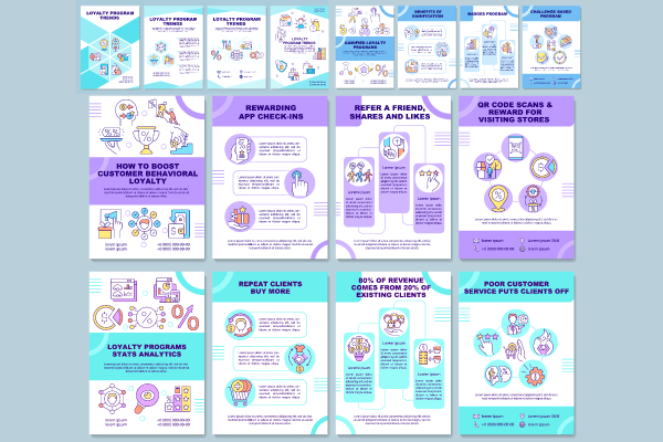 Loyalty Program Trends Brochures Bundle
