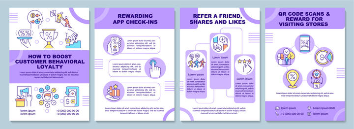 Loyalty Program Trends Brochures Bundle