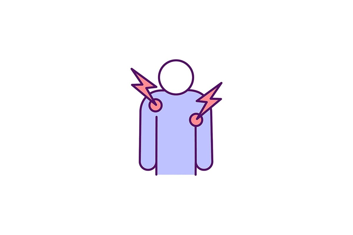 Lung infection symptoms RGB color icons set