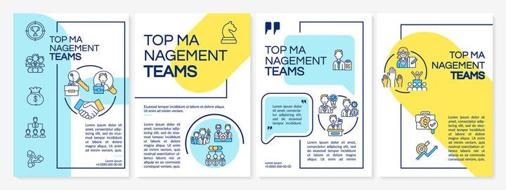 Management brochure template bundle