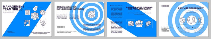 Management brochure template bundle