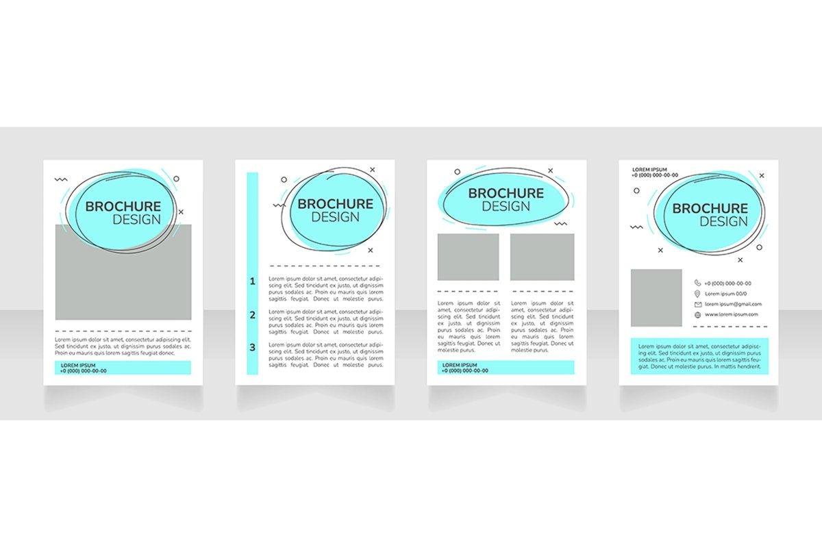 Marketing brochure layout design bundle