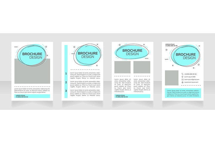 Marketing brochure layout design bundle