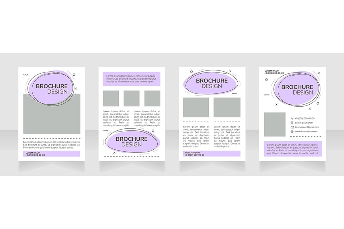 Marketing brochure layout design bundle