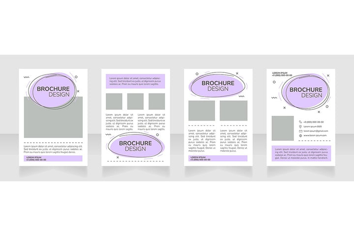 Marketing brochure layout design bundle